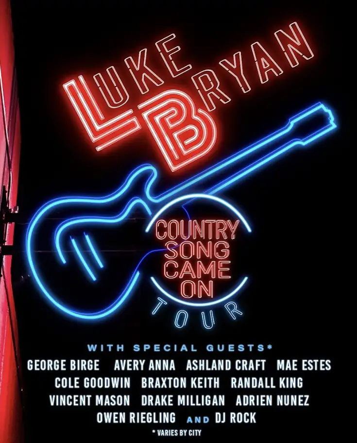 Luke Bryan "Country Song Came On" Tour